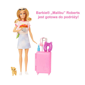 Barbie Malibu W Podróży Lalka Zestaw Podróżny Ze Szczeniaczkiem I Akcesoriami - Image 5 of 7