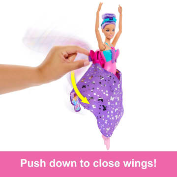 Barbie Dance And Flutter Doll With 2-In-1 Transformation From Dancer To Butterfly, Purple Hair - Image 4 of 6