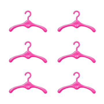 Barbie Kleiderschrank Mit Tragegriff (Lila/Rosa) Ausklappbar Mit Zubehör - Imagen 4 de 6