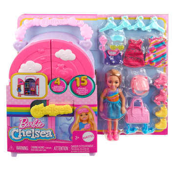 Conjunto De Juego De Muñeca Chelsea Y Armario De Barbie Con Ropa Y Accesorios - Imagen 6 de 6