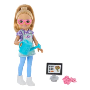 Barbie Chelsea Florist Doll & Accessories Set, Career-Themed Blonde Small Doll - Image 5 of 6