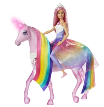 Barbie-Licorne Lumières Magiques Barbie Dreamtopia Et Poupée Barbie - Imagen 5 de 6