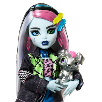 Monster High Frankie Stein, Modepop Met Dierenvriendje Watzie En Accessoires - Bild 3 von 6