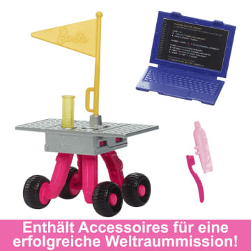 Barbie-Karrierepuppe Astronautin Zum 65. Jubiläum Und 10 Zubehörteile, Darunter Ein Rover Mit Rollrädern Und Ein Raumfahrthelm - Image 4 of 6