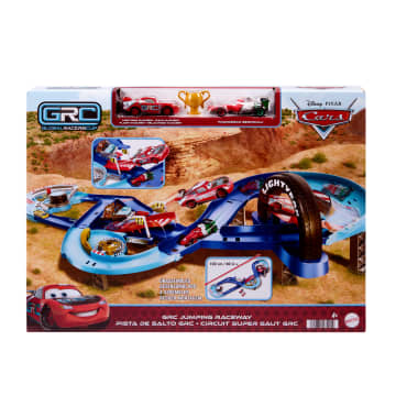 Disney And Pixar Cars Grc Jumping Raceway Playset With 2 Toy Vehicles, Includes Lightning Mcqueen - Image 6 of 6