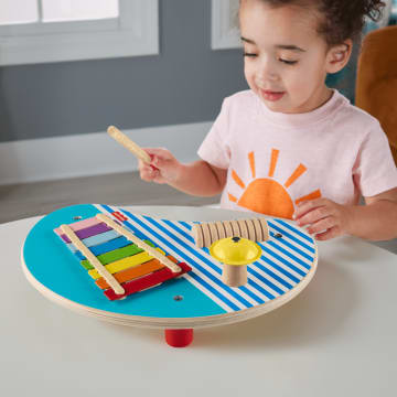 Fisher-Price Houten Muziektafel Met Instrumenten, 3-Delig - Image 2 of 6