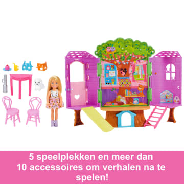 Chelsea Barbie Pop En Boomhutspeelset Met Puppy - Imagen 4 de 6