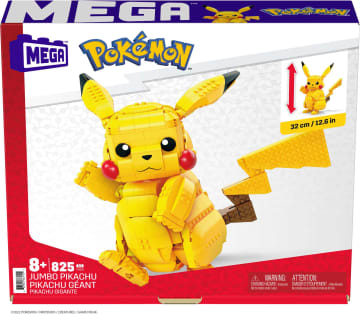 Mega Pokémon Jumbo Pikachu, Ruim 30 Cm Groot, Bouwset - Image 6 of 6