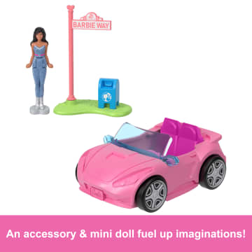 Barbie Mini Barbieland Doll & Vehicle Set With 1.5-Inch Doll & Convertible Car With Color-Change - Image 5 of 6