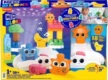 Mega Bloks Fisher-Price W Blasku Księżyca I Słoneczka Zestaw Klocki I Lampka Nocna - Image 6 of 6