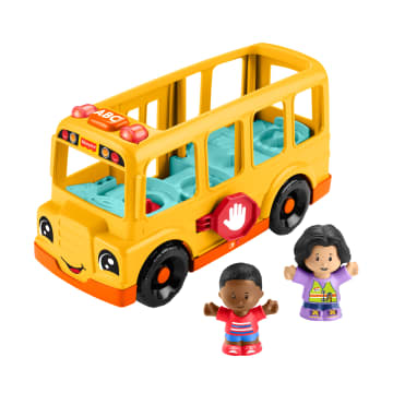 Fisher-Price Little People Schoolbus Muzikaal Peuterspeelgoed Met Licht En Geluid, 2 Figuren - Imagen 1 de 6