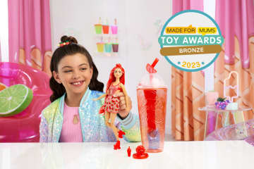 Barbie Pop Reveal Fruit Series Watermelon Crush Doll, 8 Surprises Include Pet, Slime, Scent & Color Change - Image 2 of 6