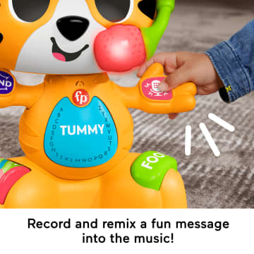 Fisher-Price Link Squad Bop & Groove Tiger Baby Learning Toy With Music & Lights, Queens English Version - Image 3 of 6