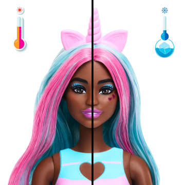 Barbie Pop Reveal Shakes Serisi Bebek Ve Aksesuar Seti, Kokulu Ve Şirin Tek Boynuzlu At Temalı Bebek - Image 5 of 6