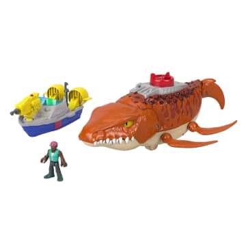 Imaginext Coffret Mosasaure Attaque Aquatique Jurassic World : Renaissance Avec Figurine De Dinosaure - Image 1 of 6