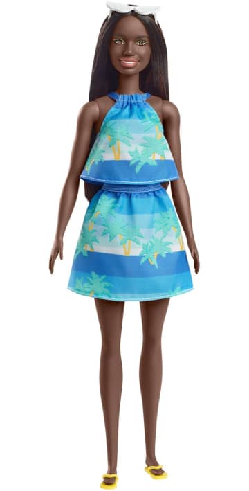 Barbie - Barbie Aime L’Océan - Poupée Cheveux Noirs En Plastique Recyclé - Poupée Mannequin - 3 Ans Et + - Imagen 1 de 6