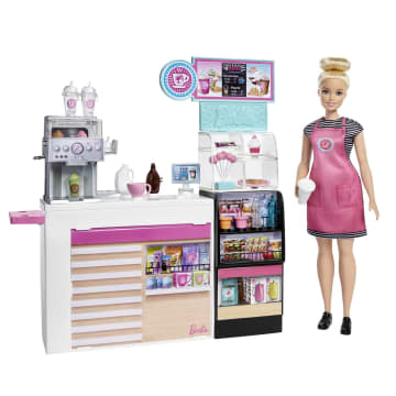 Barbie - Barbie Coffret Pause Café - Coffret Poupée Mannequin - 3 Ans Et + - Image 1 of 6