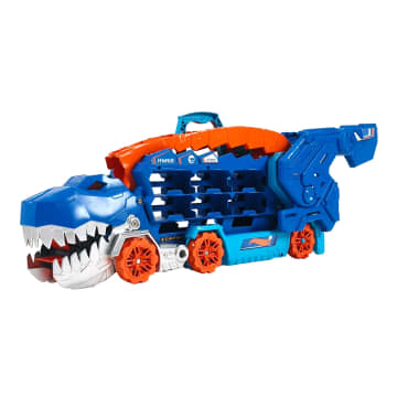 Hot Wheels™ City Ultimate Hauler, Transforms Into A T-Rex With Race Track, Stores 20+ Cars - Image 7 of 8