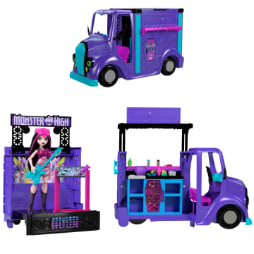 Monster High Koncertowy Food Truck + Lalka Zestaw I Akcesoria - Image 1 of 6