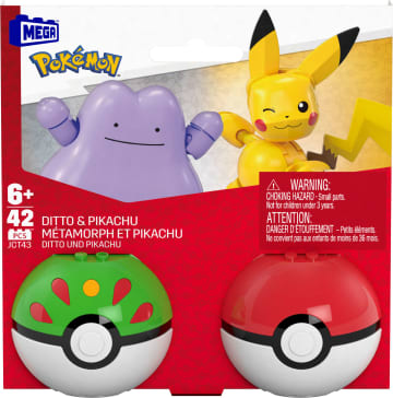 MEGA Pokémon Pokéballenset Van 2, Bouwsets Met 2 Actiefiguren (42 Onderdelen), Speelgoed Voor Kinderen - Image 6 of 6