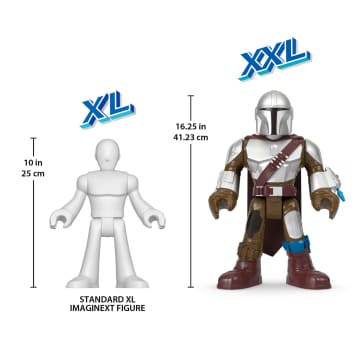 Figura De El Mandaloriano Xxl De Imaginext Star Wars De Más De 41Cm De Alto, Juguete Articulado Con Lanzador - Image 3 of 6