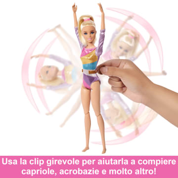 Barbie Ginnastica Artistica, Playset Con Bambola Bionda, Trave, Più Di 10 Accessori E Funzione Flip - Image 3 of 6