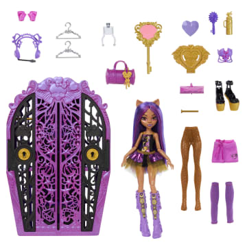 Monster High Skulltimate Secrets Monster Mysteries Playset, Clawdeen Wolf Doll With 19+ Surprises - Imagen 6 de 6