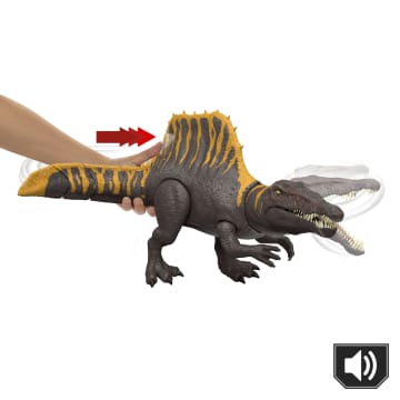 Jurassic World Rebirth Tail Thrasher Spinosaurus-Actionfigur, Dinosaurierspielzeug Mit 2 Angriffsbewegungen - Image 4 of 6