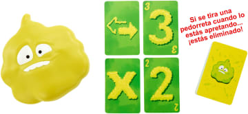 Mattel Games Pedorretas Juego De Cartas, Juego De Mesa Con Sonidos Para Niños +5 Años (Mattel Dhw40) - Imagen 3 de 7