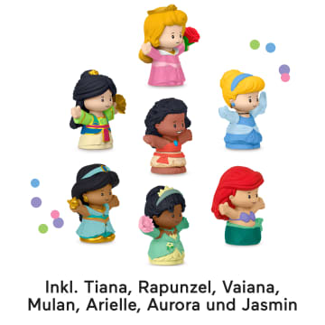 Fisher-Price Little People Disney Princess Spielzeug, 7Er-Figurenpack Für Klein- Und Vorschulkinder - Imagen 2 de 5
