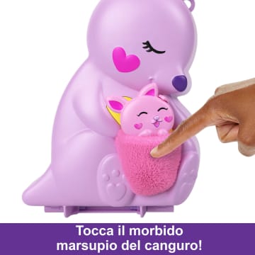 Polly Pocket Borsetta Canguro Di Mama E Joey, Playset Con 2 Bambole, Mini Giocattoli - Image 3 of 7