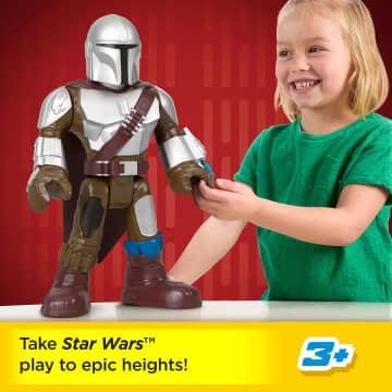 Imaginext Star Wars The Mandalorian Xxl Figure, 16+ Inch Tall Poseable Toy With Launcher - Bild 2 von 6