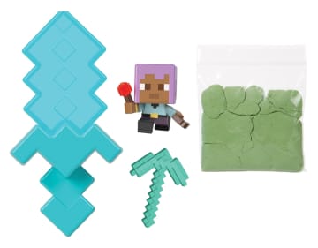 Minecraft Minimodus Mijnwerkers Figuren Collectie (Personages Kunnen Variëren) - Imagen 3 de 6