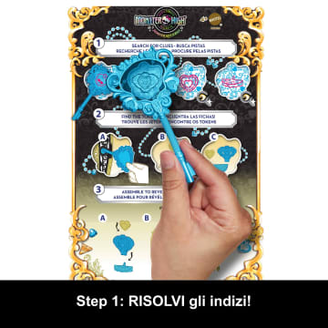 Monster High Segreti Da Brivido Misteri Mostruosi Playset, Cleo De Nile Bambola Con Oltre 19 Sorprese - Image 3 of 6