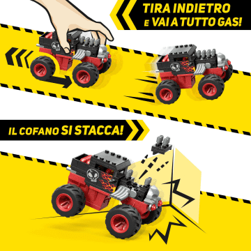MEGA Hot Wheels Bone Shaker Salti Estremi Set Da Costruzione Monster Truck (151 Pezzi) - Image 4 of 7