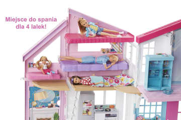 Barbie Domek Barbie Malibu: 2 Poziomy, 6 Pomieszczeń, Funkcje Transformacji Oraz Ponad 25 Akcesoriów - Image 5 of 6