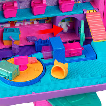 Polly Pocket Kitty Airways Speelset Met 2 Minipoppen En Huisdier, Vliegtuig Reisspeelgoed Met Accessoires - Image 3 of 6