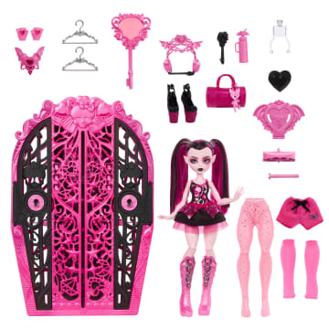 Monster High Skulltimate Secrets Monster Mysteries Playset, Draculaura Doll With 19+ Surprises - Imagen 6 de 6