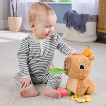 Yenidoğanlar Için Dişliği Ve Çıngırağı Olan Fisher-Price Yumuşacık Obur Kapi Duyusal Gelişime Yardımcı Pelüş Bebek Oyuncağı - Bild 3 von 6