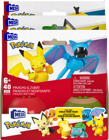 Mega Pokémon - Collection Coffret Poké Balls Avec 2 Pokémon - Jouet De Construction - 6 Ans Et + - Imagen 1 de 6