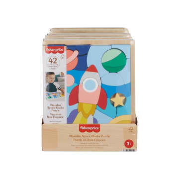 Fisher-Price - Puzzle en Bois L’Espace - Puzzle 42 pièces pour les petits - Image 6 of 6