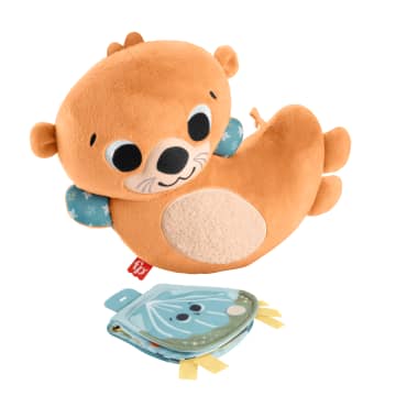 Fisher-Price 2-In-1 Rockin’ Tummy Time Otter, Plush Baby Sensory Toy For Tummy Time - Image 1 of 6