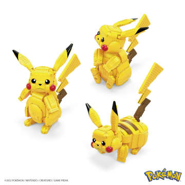 Mega Pokémon Jumbo Pikachu, Ruim 30 Cm Groot, Bouwset - Image 4 of 6