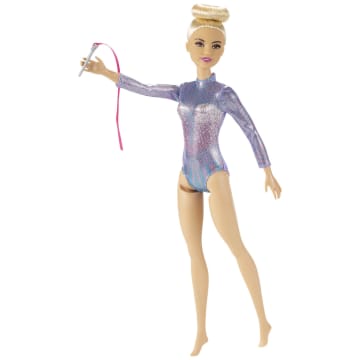 Barbie Rhythmic Gymnast Blonde Doll (12-In/30.40-Cm), Leotard & Accessories - Image 3 of 6