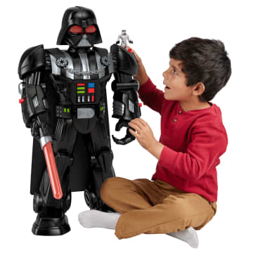 Imaginext Star Wars Darth Vader Bot 2+ Ft Toy, Lights Sounds & Stormtrooper Character Key - Image 1 of 6