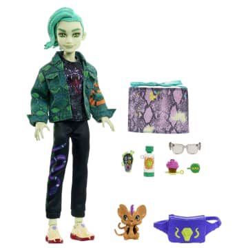 Monster High Deuce Gorgon Puppe Mit Haustier Und Zubehör - Image 5 of 6