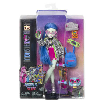 Monster High Ghoulia Yelps Doll With Pet And Accessories - Image 6 of 6