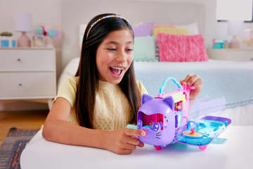 Polly Pocket Kitty Airways Playset With 2 Micro Dolls And Pet, Airplane Travel Toy With Accessories - Image 2 of 6