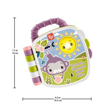 Juguete De Libro De Cuentos Musical Del Monito Morado De Fisher-Price Para Bebés Y Niños Y Niñas Pequeños Con Luces Y Sonidos, Versión En Español - Image 4 of 5
