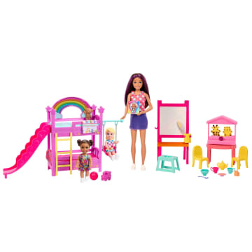 Barbie Skipper Eerste Baantjes Dagopvang Speelset, Met 3 Poppen, Meubels En Meer Dan 15 Accessoires - Image 1 of 2